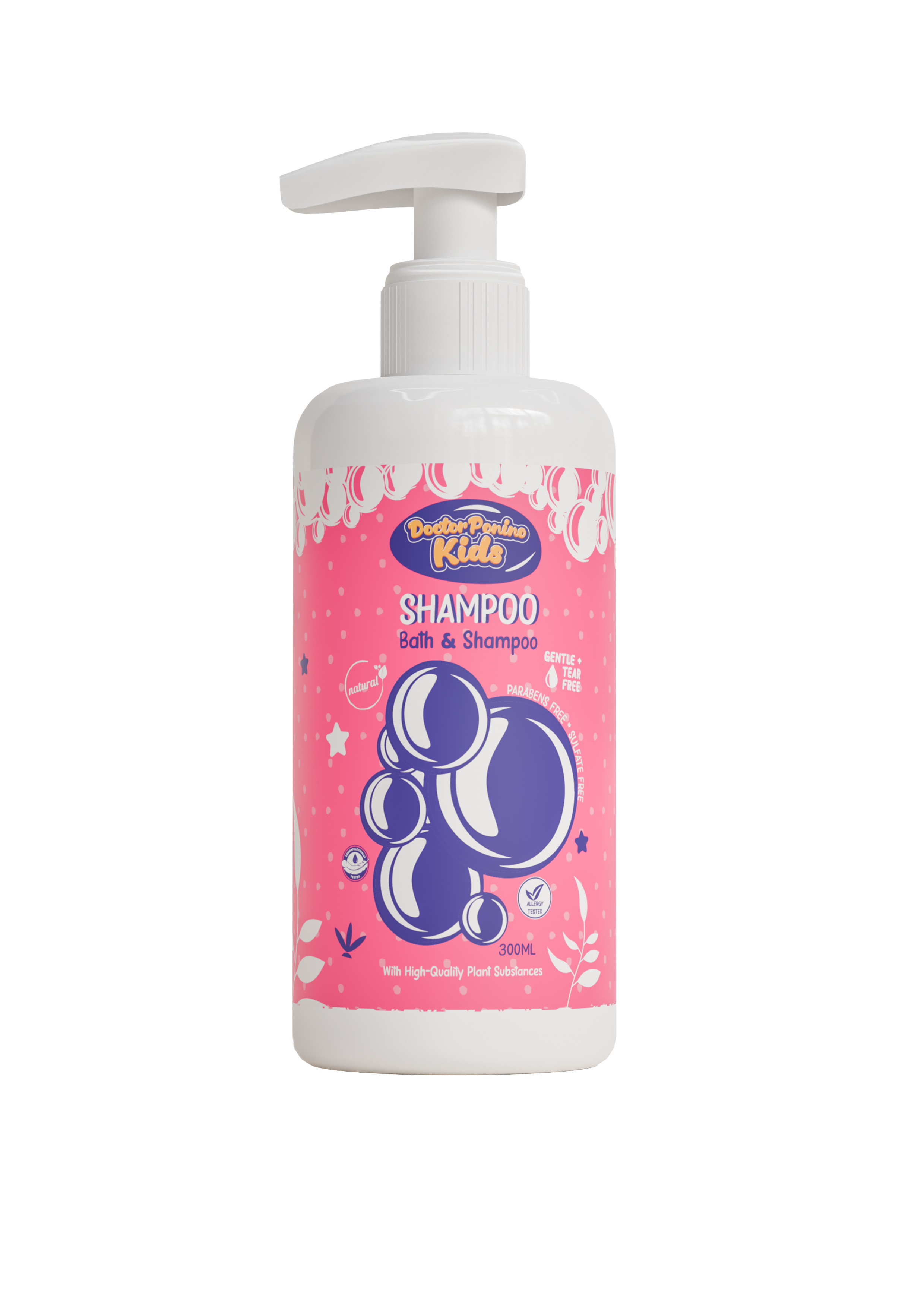 Doctor Ponino Kids Shampoo – Gentle Moisturizing & Nourishing Formula for Soft And Healthy Hair.