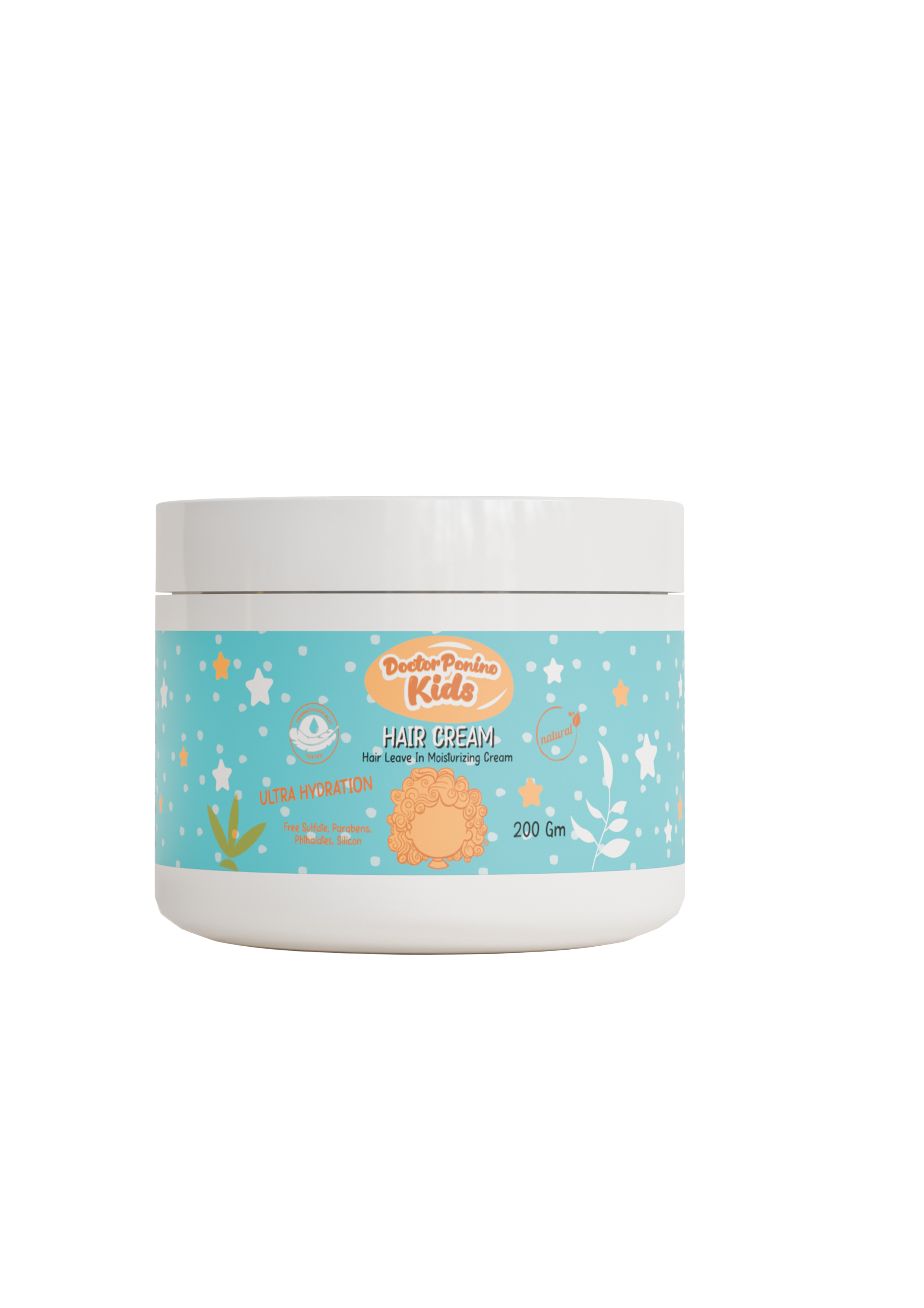 Doctor Ponino Kids Hair Cream – Nourishing & Strengthening Formula for Dry, Weak Hair.